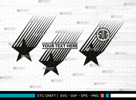 Stars Monogram, Stars Silhouette, Stars SVG, Glowing Stars Svg, Shooting Stars Svg, Sparkle Stars Svg, Sparkles Svg, SB00535 SVG ETC Craft 