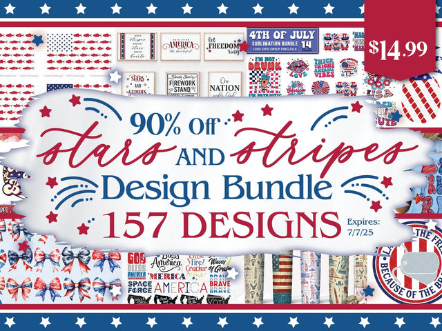 Stars & Stripes Design Bundle Bundle So Fontsy Design Shop 