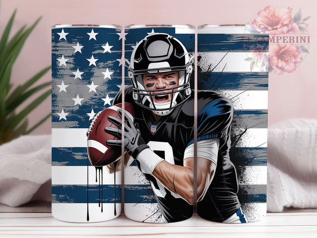 Stars & Stripes Football Tumbler, American Flag Football PNG, 20oz Tumbler Sublimation, USA Sports Wrap, Football Player Gift, Athlete Tumbler Design, Game Day Tumbler Wrap Sublimation Li Zamperini 