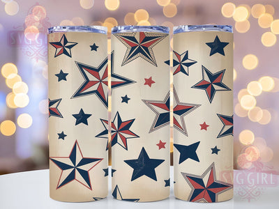 Stars & Stripes Patriotic Tumbler, Patriotic Tumbler Wrap, USA Flag Sublimation, 4th Of July Tumbler, Stars And Stripes Wrap, Red White Blue Tumbler, 20oz Patriotic Wrap Sublimation SvggirlplusArt 