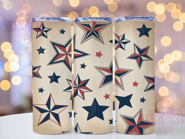 Stars & Stripes Patriotic Tumbler, Patriotic Tumbler Wrap, USA Flag Sublimation, 4th Of July Tumbler, Stars And Stripes Wrap, Red White Blue Tumbler, 20oz Patriotic Wrap Sublimation SvggirlplusArt 