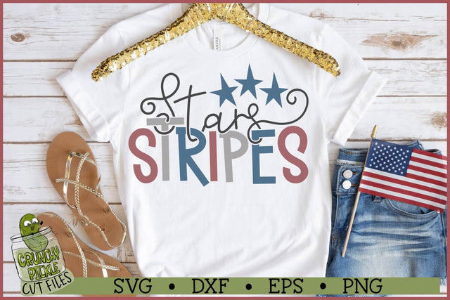 Stars Stripes SVG File SVG Crunchy Pickle 