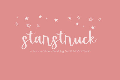 Starstruck Script Font Beck McCormick 