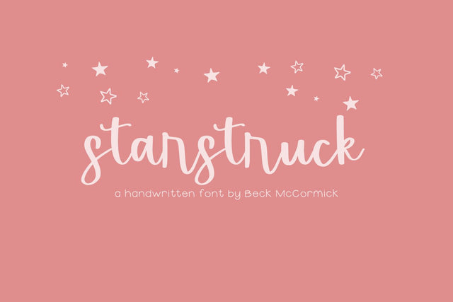 Starstruck Script Font Beck McCormick 