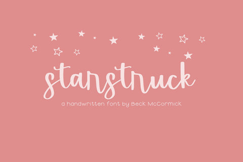 Starstruck Script Font Beck McCormick 