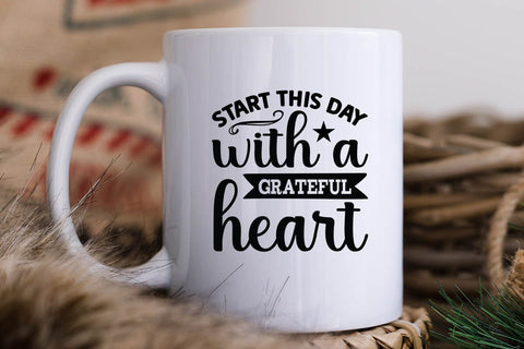 Start this day with a grateful heart SVG Angelina750 