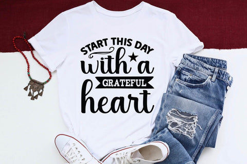 Start this day with a grateful heart SVG Angelina750 