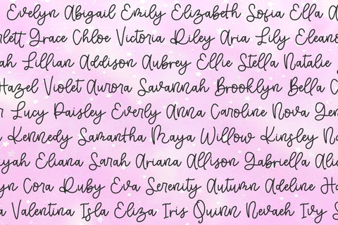Starwish Script Font Beck McCormick 