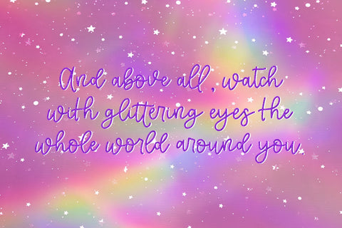 Starwish Script Font Beck McCormick 