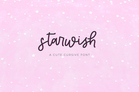 Starwish Script Font Beck McCormick 