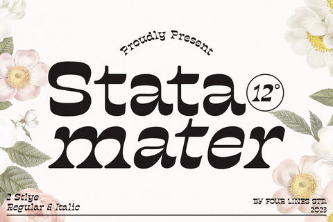 Stata Mater Font Four Lines Std. 