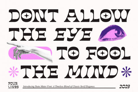 Stata Mater Font Four Lines Std. 