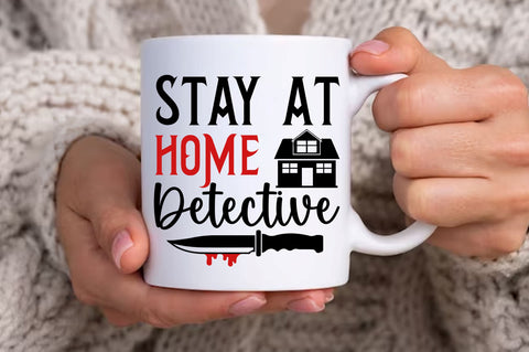 Stay at home detective svg design SVG Regulrcrative 