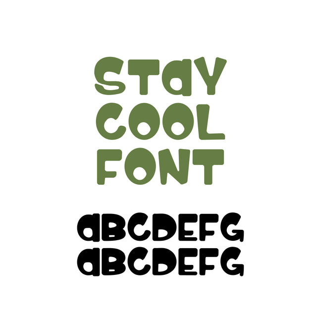 Stay Cool Font OTF, Fonts for Crafting, Handwritten Font, San Serif Font Font Crafting With Brenna 
