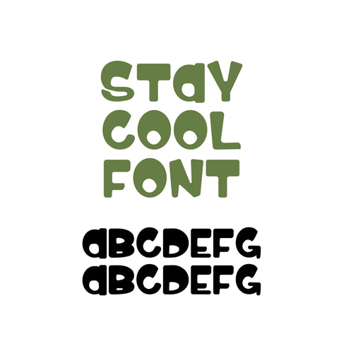 Stay Cool Font OTF, Fonts for Crafting, Handwritten Font, San Serif Font Font Crafting With Brenna 