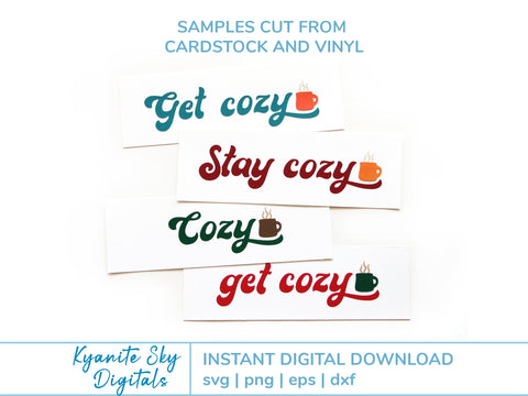 Stay Cozy Get Cozy with mug SVG mini bundle SVG Kyanite Sky Digitals 