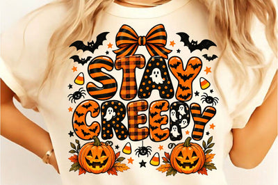 Stay Creepy PNG, Funny Halloween PNG Sublimation SVGista 