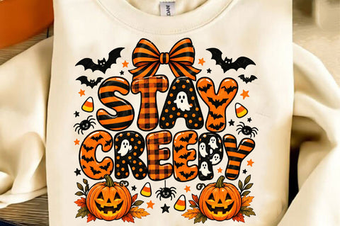 Stay Creepy PNG, Funny Halloween PNG Sublimation SVGista 