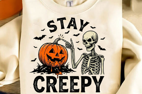 Stay Creepy PNG, Trending Halloween PNG Sublimation SVGista 