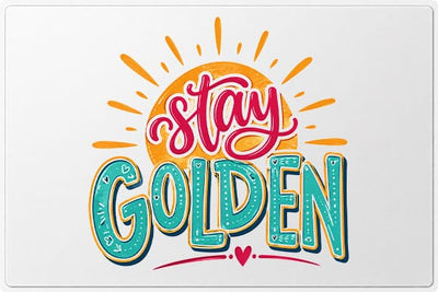 Stay Golden Motivational Quote PNG Inspirational Typography Digital Download SVG BillahCrafts 