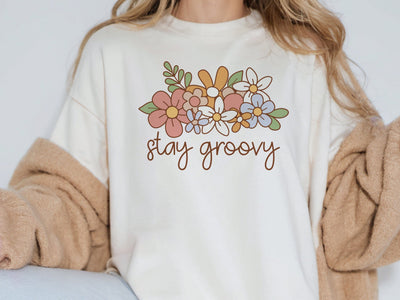 Stay Groovy SVG, PNG SVG Caffeinated SVGs 