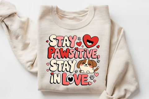 Stay Pawsitive Stay Sublimation Design Sublimation Regulrcrative 