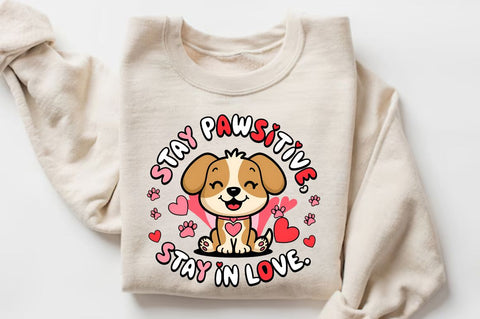 Stay Pawsitive Stay Sublimation Design Sublimation Regulrcrative 