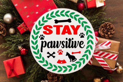 Stay pawsitive SVG Angelina750 