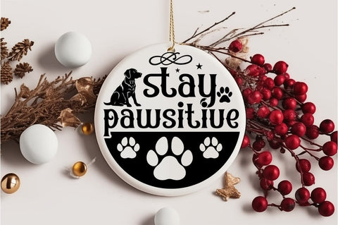 Stay pawsitive SVG Design SVG Designangry 