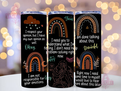 Stay Positive 20oz Tumbler Wrap Sublimation Design, Straight Tapered Tumbler Wrap, Inspirational Tumbler Png, Instant Digital Download Sublimation SvggirlplusArt 