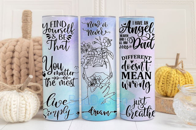 Stay Positive Design Tumbler Wrap, Mom Quotes, Teacher Quotes, Inspirational Sublimation Sublimation BouDesign 
