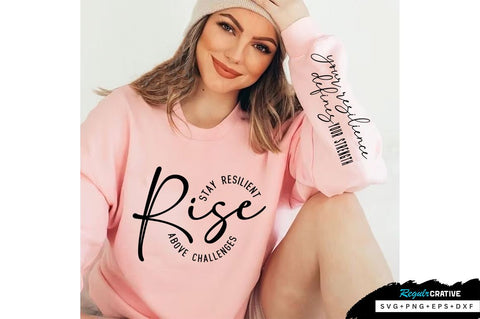 Stay resilient Sleeve SVG Design, Inspirational sleeve SVG, Motivational Sleeve SVG Design, Positive Sleeve SVG SVG Regulrcrative 