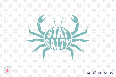 Stay Salty - Retro Summer SVG Design SVG CraftLabSVG 