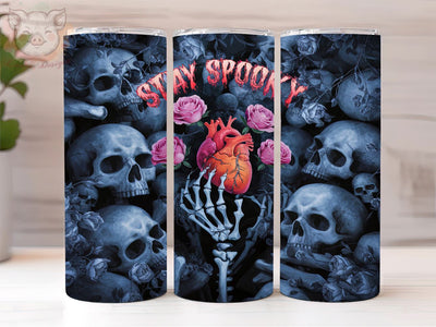 Stay Spooky 20oz Tumbler Png, Straight & Tapered Tumbler Png, Halloween Tumbler Png, Digital Download PNG Sublimation Lara' s Designs 