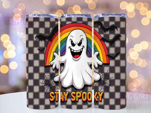 Stay Spooky 20oz Tumbler Wrap Sublimation Design, Straight Tapered Tumbler Wrap, Spooky Season Tumbler Png, Instant Digital Download Sublimation SvggirlplusArt 