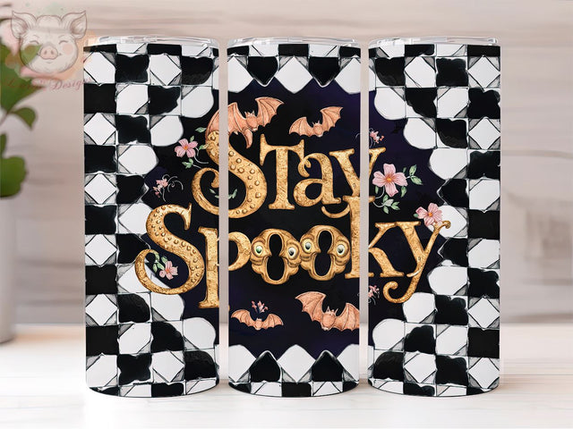 Stay Spooky Halloween 20oz Tumbler Png, Straight & Tapered Tumbler Png, Halloween Spooky Tumbler Png, Digital Download PNG Sublimation Lara' s Designs 