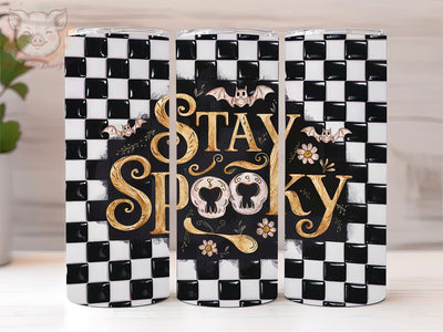 Stay Spooky Halloween 20oz Tumbler Png, Straight & Tapered Tumbler Png, Halloween Spooky Tumbler Png, Digital Download PNG Sublimation Lara' s Designs 