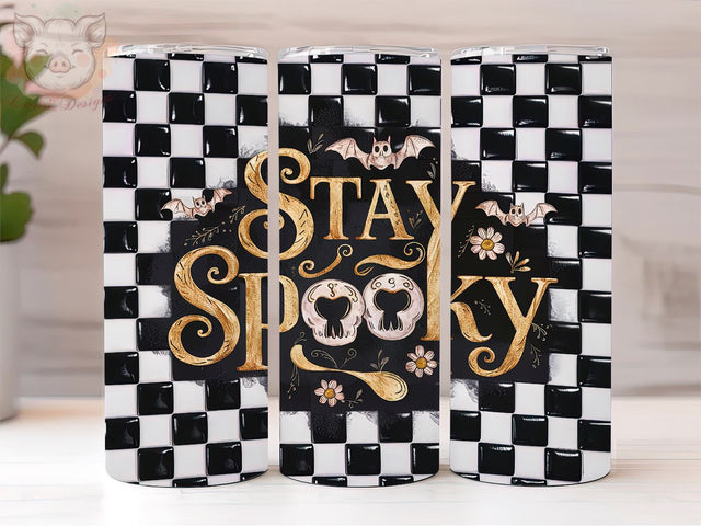 Stay Spooky Halloween 20oz Tumbler Png, Straight & Tapered Tumbler Png, Halloween Spooky Tumbler Png, Digital Download PNG Sublimation Lara' s Designs 