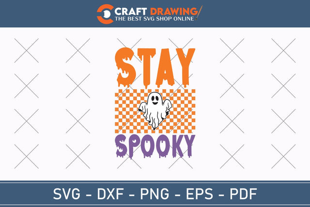 Stay Spooky Halloween Svg, Halloween Png , Halloween Clipart, Ghost Svg, Halloween Shirt Svg, Hippie Svg, Retro Svg, Svg Bundle, Sublimation Designs SVG Debashish Barman 