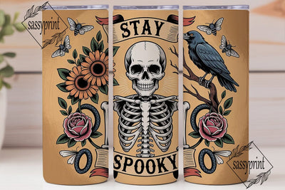 Stay Spooky Halloween Tumbler Wrap Sublimation sassyprint 