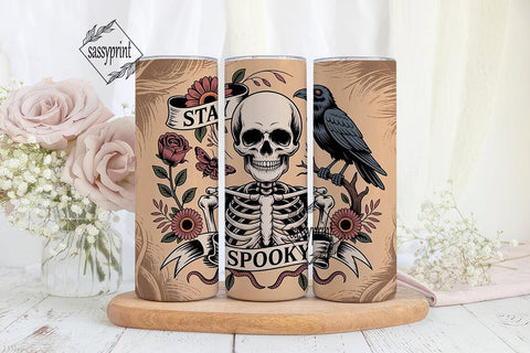 Stay Spooky Halloween Tumbler Wrap Sublimation sassyprint 