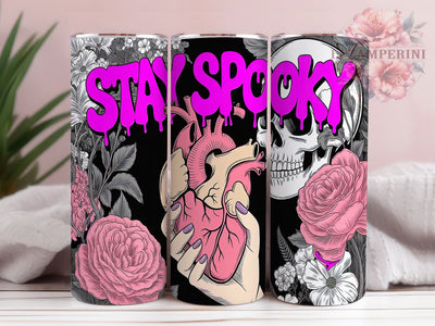 Stay Spooky Halloween Vibes Tumbler, Halloween Vibes Wrap, 20oz Sublimation Design, Spooky Season Cup, Gothic Halloween Tumbler, Creepy Cute Tumbler, Spooky Gift Idea Sublimation Li Zamperini 