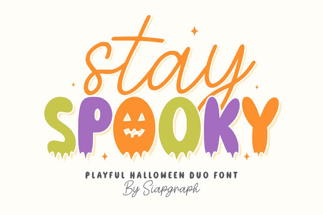 Stay spooky - Playful Halloween Duo Font Font Masyafi Studio 