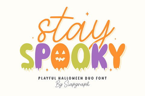 Stay spooky - Playful Halloween Duo Font Font Masyafi Studio 