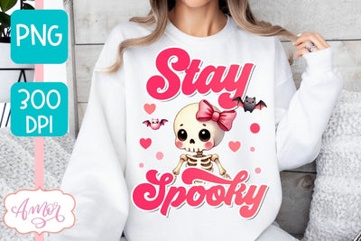 Stay spooky sublimation PNG | Pink Halloween sublimation PNG Sublimation Amorclipart 