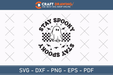 Stay Spooky Svg, Halloween Svg , Halloween Clipart, Ghost Svg, Halloween Shirt Svg, Hippie Svg, Retro Svg, Svg Bundle, Sublimation Designs SVG Debashish Barman 