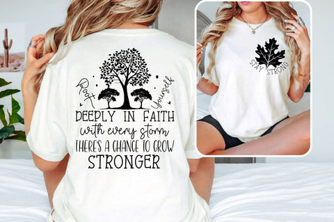 Stay strong Front and Back SVG T shirt Design SVG Designangry 