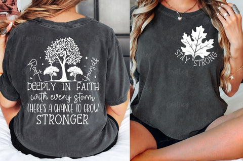 Stay strong Front and Back SVG T shirt Design SVG Designangry 