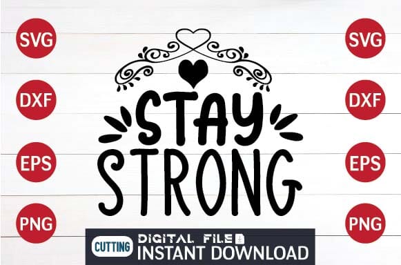 Stay strong svg SVG designer krishna 