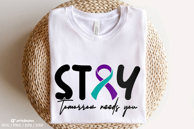 Stay tomorrow needs you Svg, Suicide Prevention Awareness Svg, Suicide Awareness Svg SVG Artinrhythm shop 